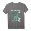 Kinder Dinosaurier T-Shirt zum 2. Geburtstag – Lustiges Dino Outfit für Jungen und Mädchen, perfekt für Geburtstagsfeiern, Kindergarten und Schule