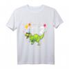 Kinder Dino T-Shirt zum 4. Geburtstag - Klassisch geschnitten, doppelt genähter Saum