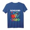 Kinder Schulkind 2020 Dino T-Rex Jungen Dinosaurier Einschulung T-Shirt – Lustiges Schulanfangsgeschenk für den ersten Schultag