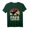 Papásaurus Dinosaurier Drillinge Vater Trex Dino Papa Saurus T-Shirt – Coole Familiengeschenke zum Vatertag & Partnerlook Outfit für Vater und Kinder