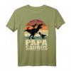 Papásaurus Dinosaurier Drillinge Vater Trex Dino Papa Saurus T-Shirt – Coole Familiengeschenke zum Vatertag & Partnerlook Outfit für Vater und Kinder