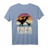 Papásaurus Dinosaurier Drillinge Vater Trex Dino Papa Saurus T-Shirt – Coole Familiengeschenke zum Vatertag & Partnerlook Outfit für Vater und Kinder