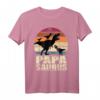 Papásaurus Dinosaurier Drillinge Vater Trex Dino Papa Saurus T-Shirt – Coole Familiengeschenke zum Vatertag & Partnerlook Outfit für Vater und Kinder
