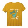 Kinder Dinosaurier T-Shirt zum 6. Geburtstag – Lustiges Dino Shirt für Jungen & Mädchen, ideales Geschenk für kleine Geburtstagskinder