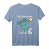 Kinder Dinosaurier T-Shirt zum 6. Geburtstag – Lustiges Dino Shirt für Jungen & Mädchen, ideales Geschenk für kleine Geburtstagskinder
