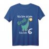 Kinder Dinosaurier T-Shirt zum 6. Geburtstag – Lustiges Dino Shirt für Jungen & Mädchen, ideales Geschenk für kleine Geburtstagskinder