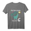 Kinder Dinosaurier T-Shirt zum 6. Geburtstag – Lustiges Dino Shirt für Jungen & Mädchen, ideales Geschenk für kleine Geburtstagskinder