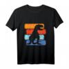 Kinder Dinosaurier Vintage Streifen T-Shirt - Perfektes Dino Geburtstagsgeschenk für Jungen & Mädchen mit T-Rex, Triceratops & Velociraptor Design