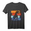 Kinder Dinosaurier Vintage Streifen T-Shirt - Perfektes Dino Geburtstagsgeschenk für Jungen & Mädchen mit T-Rex, Triceratops & Velociraptor Design