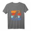 Kinder Dinosaurier Vintage Streifen T-Shirt - Perfektes Dino Geburtstagsgeschenk für Jungen & Mädchen mit T-Rex, Triceratops & Velociraptor Design