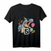 Kinder Dinosaurier Geburtstagsshirt für 5 Jahre – Lustiges und cooles Dino T-Shirt für Jungen und Mädchen zum Geburtstag, Party, Kindergarten & Schule
