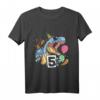 Kinder Dinosaurier Geburtstagsshirt für 5 Jahre – Lustiges und cooles Dino T-Shirt für Jungen und Mädchen zum Geburtstag, Party, Kindergarten & Schule