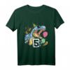Kinder Dinosaurier Geburtstagsshirt für 5 Jahre – Lustiges und cooles Dino T-Shirt für Jungen und Mädchen zum Geburtstag, Party, Kindergarten & Schule