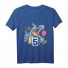 Kinder Dinosaurier Geburtstagsshirt für 5 Jahre – Lustiges und cooles Dino T-Shirt für Jungen und Mädchen zum Geburtstag, Party, Kindergarten & Schule