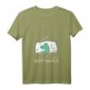 Damen Sleepysaurus Schlafshirt mit lustigem Dinosaurier Spruch – Bequemes V-Ausschnitt Schlafshirt für müde Morgen & Geschenkidee für Langschläfer