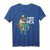 Lustiges Tree Rex Weihnachtsmann T-Rex Dinosaurier Dino T-Shirt – Perfekt für Familienfotos & Dino Fans zu Weihnachten und Geburtstagsfeiern