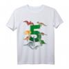 Kinder Geburtstagsshirt 5 Jahre Dinosaurier - Süßes Dino T-Shirt für den Kindergeburtstag & Dinosaurier Thema