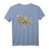 Weihnachts-Triceratops T-Shirt mit LED-Lichtern – Lustiges Dinosaurier-Shirt für Kinder, Jungen und Herren zum Feiertag