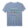 Arten von Dinosaurier Dino Educational Lehrer Geschenk T-Shirt – Perfekt für Dinosaurier-Liebhaber, Lehrer & Party