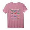Arten von Dinosaurier Dino Educational Lehrer Geschenk T-Shirt – Perfekt für Dinosaurier-Liebhaber, Lehrer & Party
