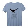 Dinosaurier Velociraptor T-Shirt mit Mathematik Velocity Gleichung - Lustiges Geschenk für Dino- und Mathe-Fans, Männer, Frauen, Teenager