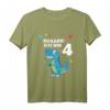 Kinder 4. Geburtstag Jungen Dino T-Rex Dinosaurier T-Shirt - Perfektes Geburtstagsgeschenk für kleine Dino-Fans
