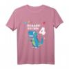 Kinder 4. Geburtstag Jungen Dino T-Rex Dinosaurier T-Shirt - Perfektes Geburtstagsgeschenk für kleine Dino-Fans