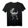 Dia de Los Muertos Sugar Skull T-Rex Dinosaurier T-Shirt – Perfekt für Halloween & Día de Los Muertos, Klassisch geschnitten
