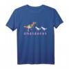 OMAsaurus Dinosaurier Floral T-Shirt - Lustiges T-Rex Motiv, Klassisch geschnitten, Perfekt für Dinosaurier-Fans