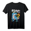 Kinder Geburtstagsshirt 2 Jahre Junge Dinosaurier Geschenk Dino T-Shirt - Lustiges Roar! Design für Kindergeburtstag, Weihnachten & Einschulung