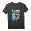 Kinder Geburtstagsshirt 2 Jahre Junge Dinosaurier Geschenk Dino T-Shirt - Lustiges Roar! Design für Kindergeburtstag, Weihnachten & Einschulung