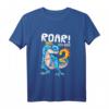 Kinder Geburtstagsshirt 2 Jahre Junge Dinosaurier Geschenk Dino T-Shirt - Lustiges Roar! Design für Kindergeburtstag, Weihnachten & Einschulung