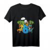 Kinder Geburtstagsshirt 6 Jahre Junge Dinosaurier Dino Geschenk T-Shirt mit Dino Arten, Palme und Vulkan – Perfekt für Geburtstag, Weihnachten & Einschulung