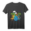 Kinder Geburtstagsshirt 6 Jahre Junge Dinosaurier Dino Geschenk T-Shirt mit Dino Arten, Palme und Vulkan – Perfekt für Geburtstag, Weihnachten & Einschulung