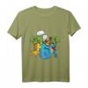 Kinder Geburtstagsshirt 6 Jahre Junge Dinosaurier Dino Geschenk T-Shirt mit Dino Arten, Palme und Vulkan – Perfekt für Geburtstag, Weihnachten & Einschulung