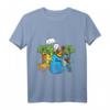 Kinder Geburtstagsshirt 6 Jahre Junge Dinosaurier Dino Geschenk T-Shirt mit Dino Arten, Palme und Vulkan – Perfekt für Geburtstag, Weihnachten & Einschulung