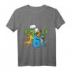 Kinder Geburtstagsshirt 6 Jahre Junge Dinosaurier Dino Geschenk T-Shirt mit Dino Arten, Palme und Vulkan – Perfekt für Geburtstag, Weihnachten & Einschulung