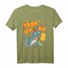 Kinder Geburtstagsshirt 8. Jahre Dino Shirt für Jungen - Dinosaurier T-Shirt, perfektes Geschenk zum Geburtstag und Dino Kostüm
