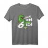 Kinder Dinosaurier T-Shirt zum 6. Geburtstag - Dino Deko & Geschenkidee für Jungen & Mädchen mit T-Rex Motiv