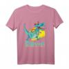 Kinder Dinosaurier T-Shirt mit Namen Davin – Personalisiertes Einschulungsgeschenk & Geburtstagsgeschenk für Dino-Liebhaber
