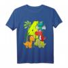 Kinder Dino T-Shirt zum 4. Geburtstag für Mädchen - Lustiges Dinosaurier Oberteil für Kindergeburtstag, Kindergarten & Einschulung