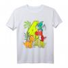Kinder Dino T-Shirt zum 4. Geburtstag für Mädchen - Lustiges Dinosaurier Oberteil für Kindergeburtstag, Kindergarten & Einschulung