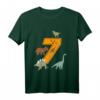 Kinder Geburtstagsshirt 7 Jahre Junge Dinosaurier Dino T-Shirt - Lustiges Dino-Outfit für den Geburtstag mit Tyrannosaurus, Brachiosaurus & Co.