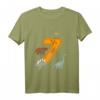 Kinder Geburtstagsshirt 7 Jahre Junge Dinosaurier Dino T-Shirt - Lustiges Dino-Outfit für den Geburtstag mit Tyrannosaurus, Brachiosaurus & Co.