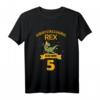 Kinder 5 Jahr Geburtstag Dinosaurier T-Rex T-Shirt für Mädchen und Jungen – Lustiges Dino Geschenk für Dino-verrückte Kids