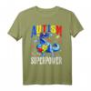 Autismus Is My Super Power Dinosaurier T-Shirt - Lustiges Puzzleteil-Design für Autismus-Bewusstsein und Dinosaurier-Liebhaber