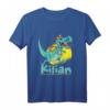 Kinder Kilian Dinosaurier T-Shirt – Personalisiertes Schulanfangs- und Geburtstagsgeschenk für Jungs mit T-Rex Motiv