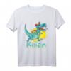 Kinder Kilian Dinosaurier T-Shirt – Personalisiertes Schulanfangs- und Geburtstagsgeschenk für Jungs mit T-Rex Motiv
