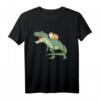 Meerschweinchen reitet T Rex Dinosaurier T-Shirt – Lustiges Geschenk für Tier- und Dinosaurierfans