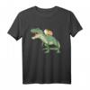 Meerschweinchen reitet T Rex Dinosaurier T-Shirt – Lustiges Geschenk für Tier- und Dinosaurierfans